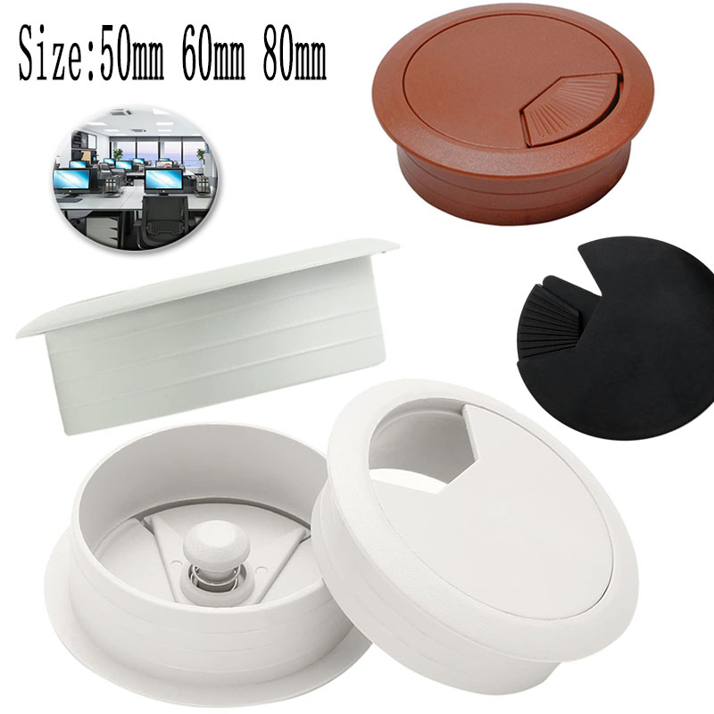 Office Furniture Wholesale - 1個 ケーブルホールカバー コードグロメット デスクワイヤーオーガナイザー オフィス家具用 ケーブル通しボックスカバー