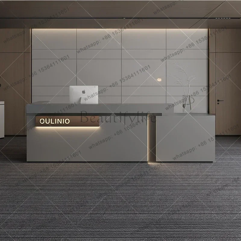 Office Furniture Factory Shop - 工場直販 イタリアンスタイル衣料品店 受付デスク ホテル モダンシンプル 受付デスク