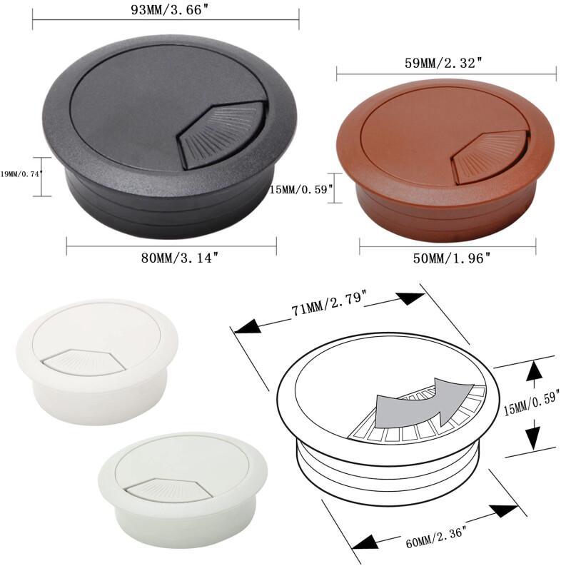 1個 ケーブルホールカバー コードグロメット デスクワイヤー - Office Furniture Wholesale のレビューと価格