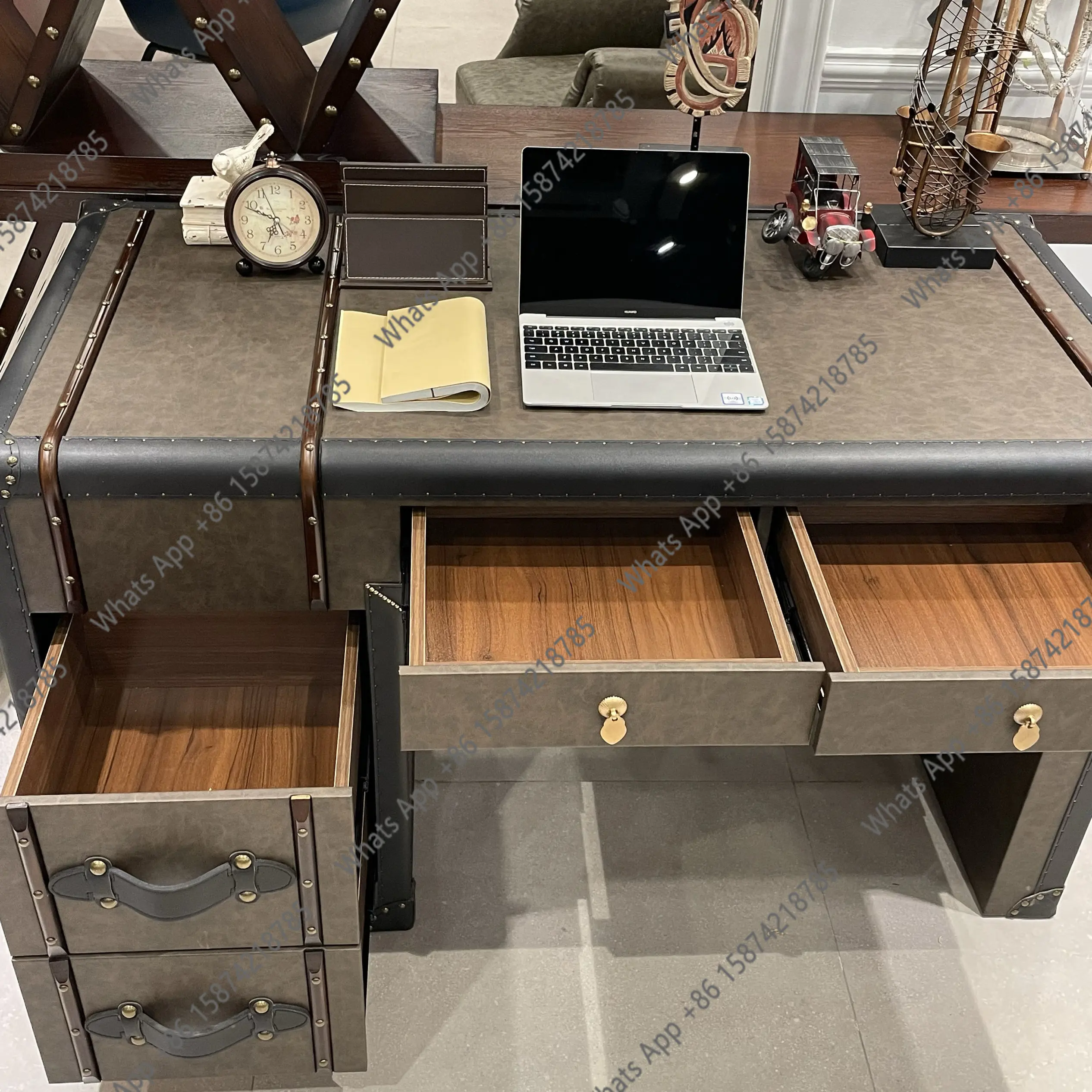 Iu アメリカンレトロ中古社長デスク無垢材デスクヨーロッパ高 - Office Furniture Second Hand のレビューと価格