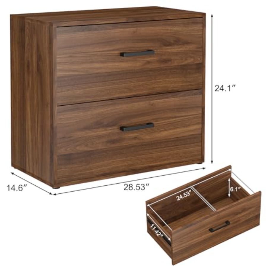 横型ファイルキャビネット、2段引き出しファイルキャビネット、 - File Cabinet Lateral のレビューと価格