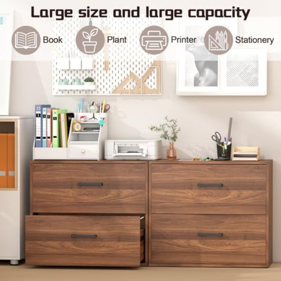 横型ファイルキャビネット、2段引き出しファイルキャビネット、 - File Cabinet Lateral のレビューと価格