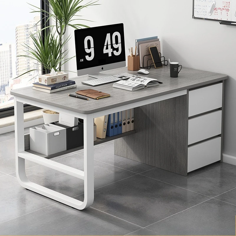 多機能コンピューターデスク、ポンプ式オフィスステーション付き - Office Furniture Rental のレビューと価格