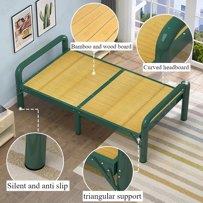 竹製折りたたみベッド シングル・ダブル ホームオフィス用 ポ - Office Furniture Rental のレビューと価格