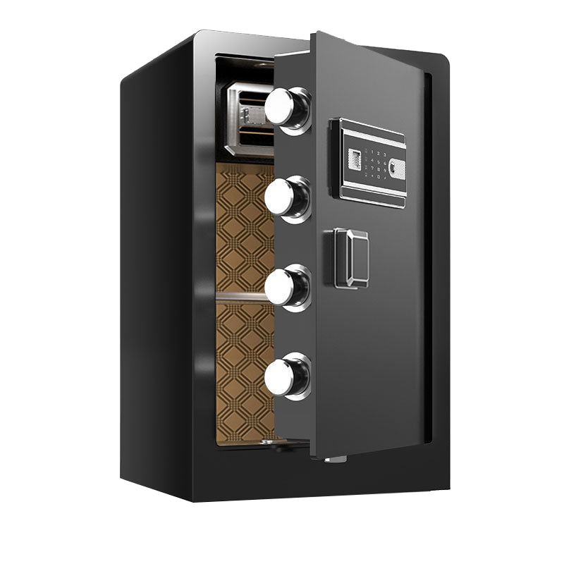 中型サイズの家庭用金庫（鍵と電子デジタルロック付き）黒/金/ - Office Furniture Rental のレビューと価格