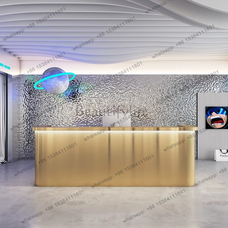 工場直販 モダンなステンレス製フロントデスク 北欧風バーバー - Office Furniture Factory Shop のレビューと価格