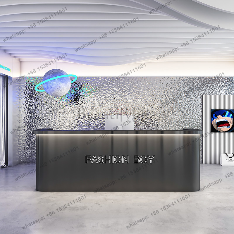 工場直販 モダンなステンレス製フロントデスク 北欧風バーバー - Office Furniture Factory Shop のレビューと価格
